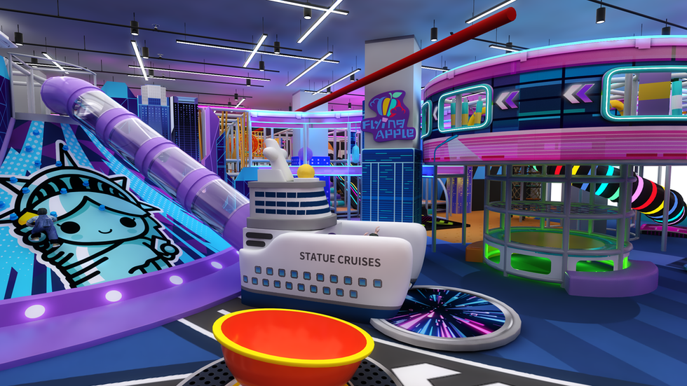 Flying Apple Bungee and Climbing Wall