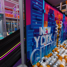 Flying Apple Ball Pit and Slides