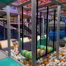 Flying Apple Ball Pit